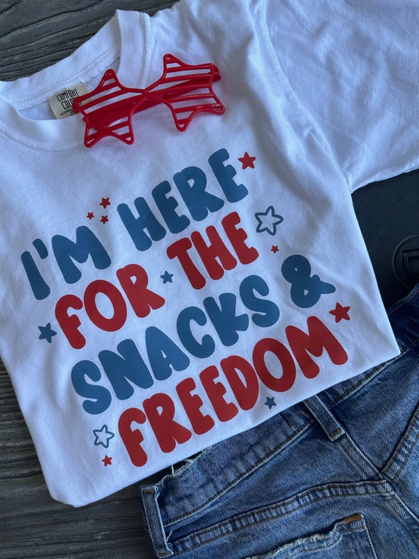 Here For The Snacks Tee