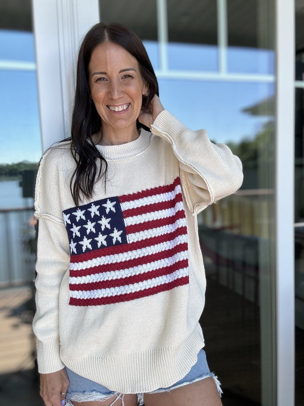 Simply Southern Flag Sweater