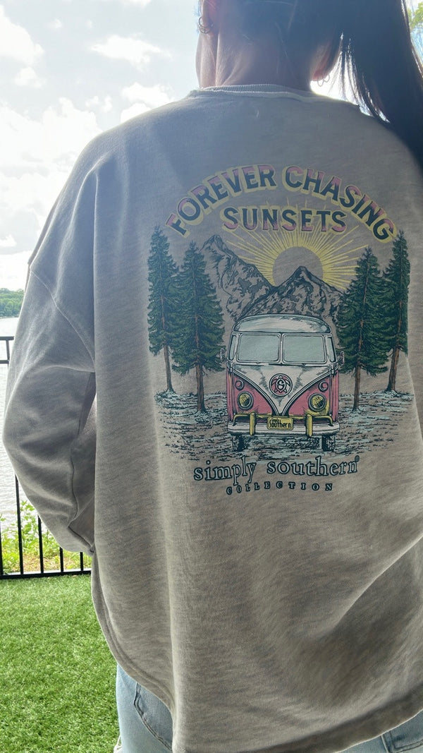 Simply Southern Forever Chasing Sunsets Sweatshirt