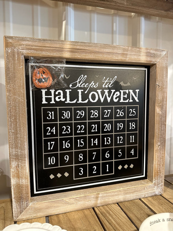 Halloween Countdown Sign