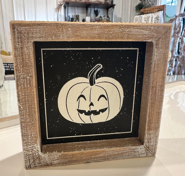 Pumpkin Reversible Sign - 5x5