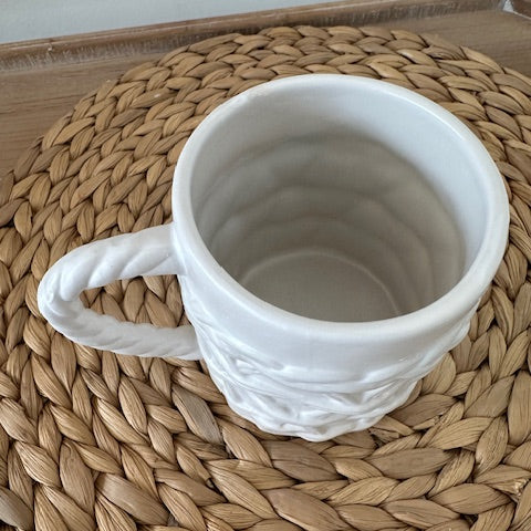 Wrapped Woven Ceramic Mug
