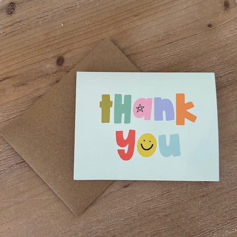 Colorful Thank You Greeting Card