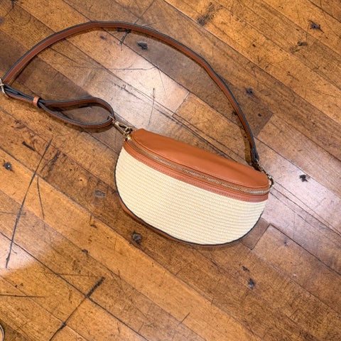 Nevaeh Straw Sling Bag
