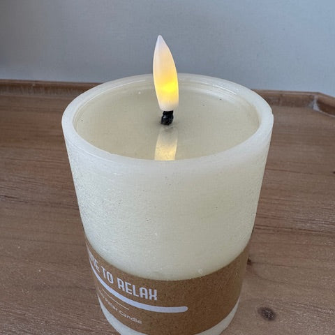Time To Relax 4" LED Candle