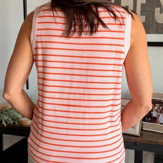 Pink & Orange Tank Top