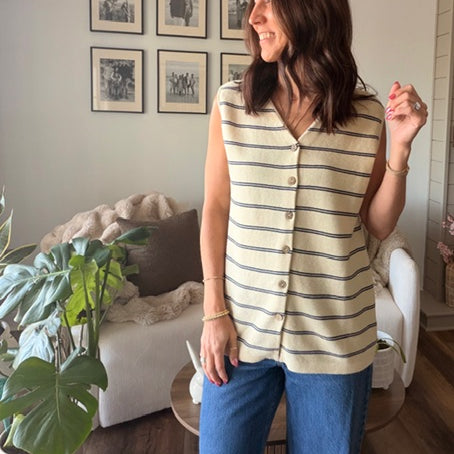 Bayside Leisure Button Down Top