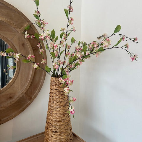 37" Pink Boxwood & Wildflower Spray