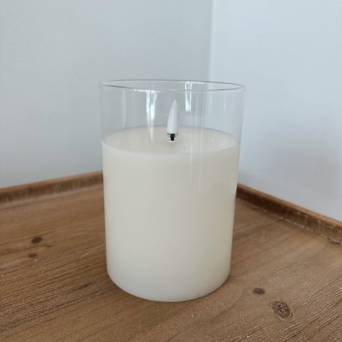 3.5" x 5" Raz Ivory Pillar Candle