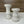 White Ceramic Candle Holder and Candles