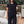 2 Pc Pant Suit With Sleeves - Black