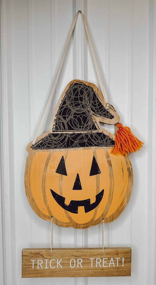 Pumpkin Door Hanger