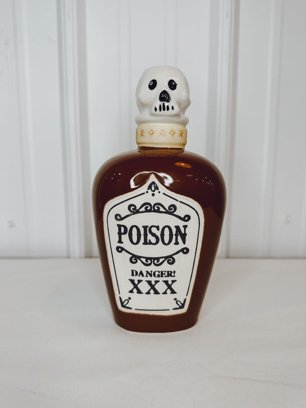 Potion Candleholder Brown Bottle Poison