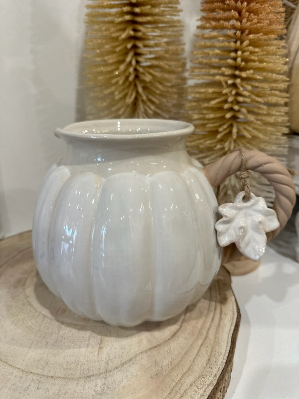 White Pumpkin Pitcher