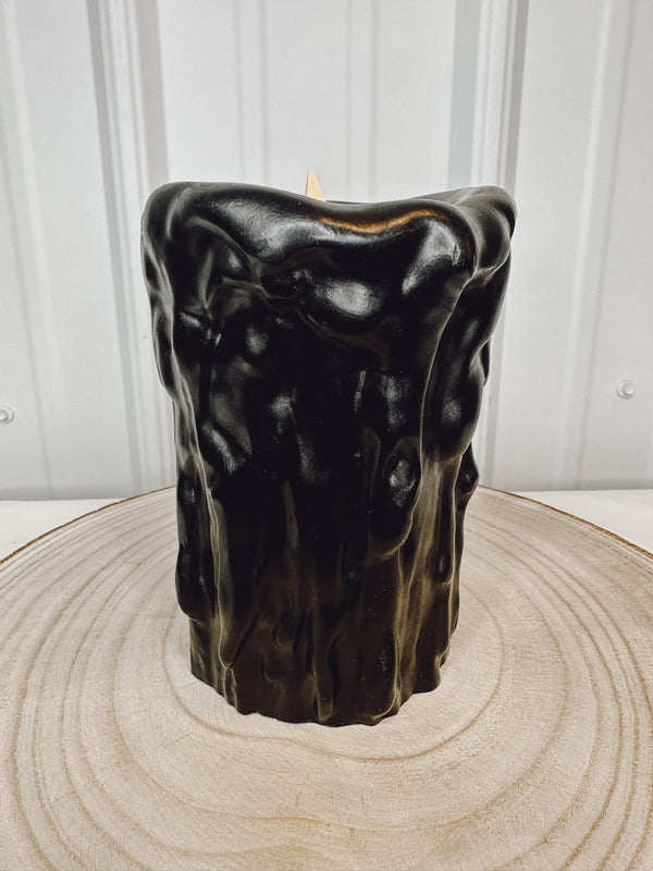 5" Black Wax Candle